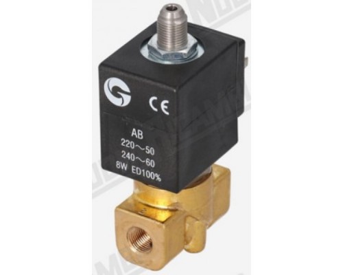 Электромагнитный клапан 3-х ходовой GHEZ- 1/8-1/8 ff - 220В - 14,5 ВА - рубин