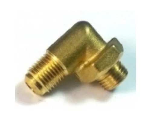 L-фітинг конічний, для газового комплекту - 1/4"M-1/4"M